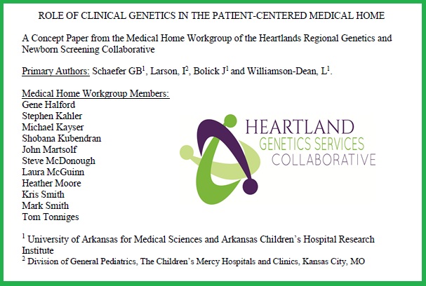 information banner - role of clinical genetics in the patient-centered medical home