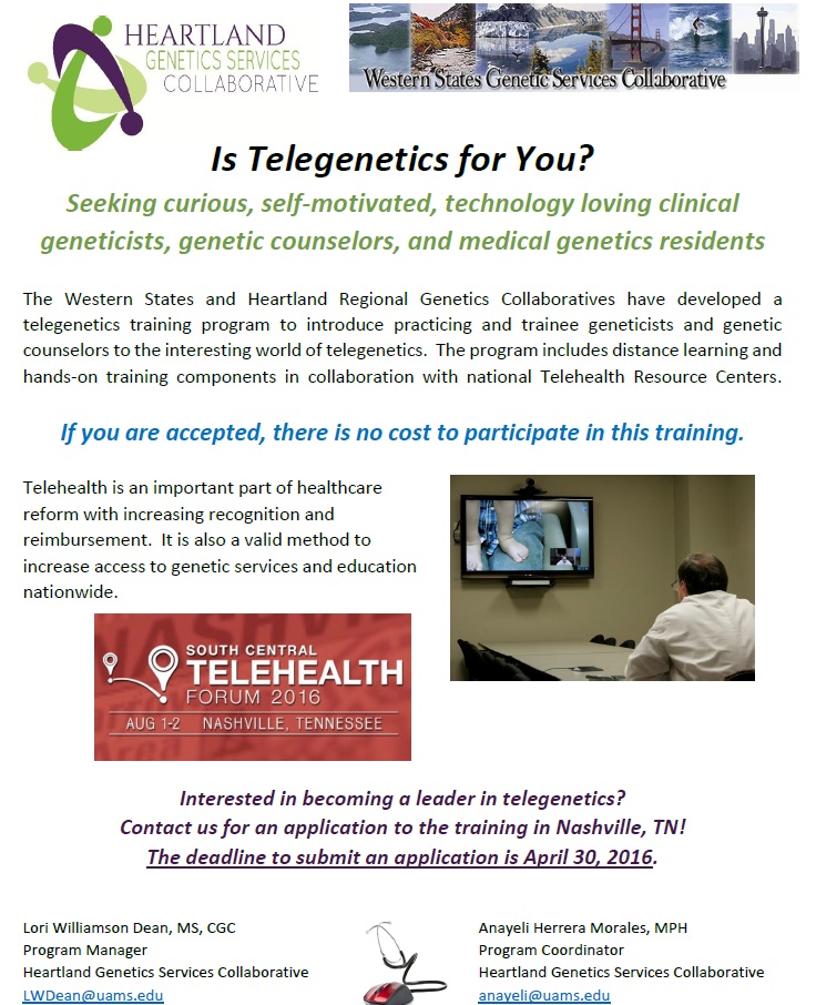 flyer Telegenetics Training Opportunity in Nashville, TN! 
