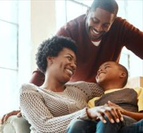 Padres e hijos afroamericanos